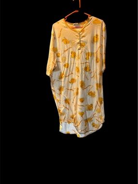 Yellow Duck Print Sleep Shirt